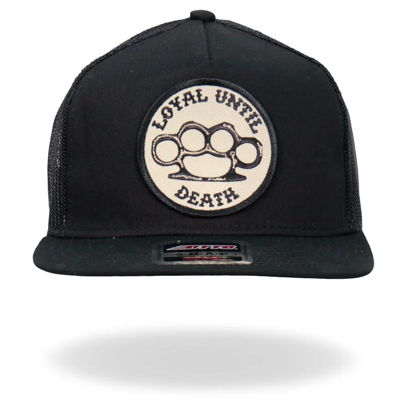 Cotton headbands for summer-Hot Leathers GSH2015 Loyal Until Death Snapback Hat