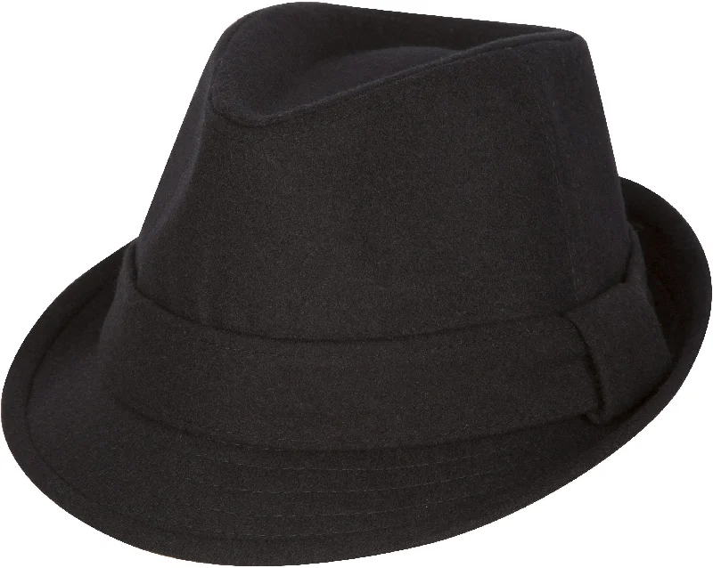 Wool Hats for winter cliffs-Sakkas Original Unisex Structured Wool Fedora Hat