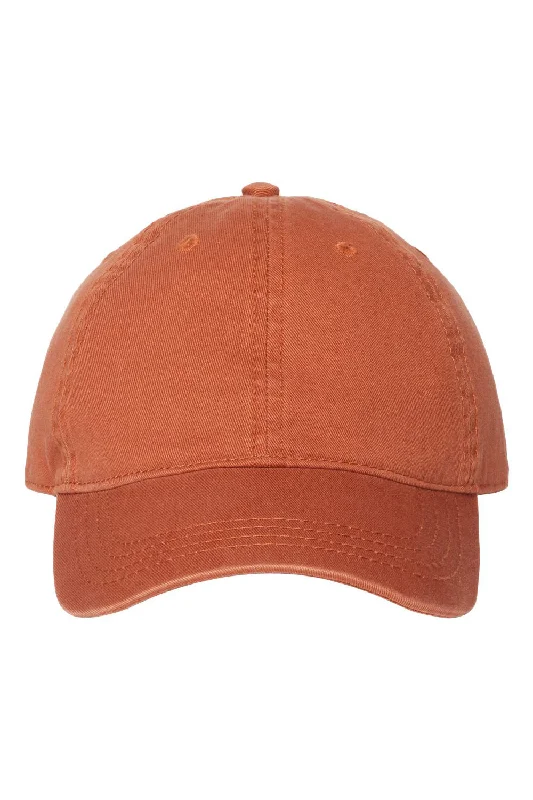 mens hats with rugged design-Cap America Mens Relaxed Adjustable Dad Hat - Burnt Orange