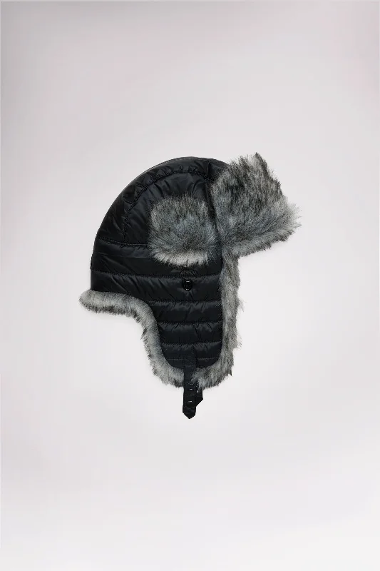 Beanies for bald heads-Wolf Unisex Trapper Hat