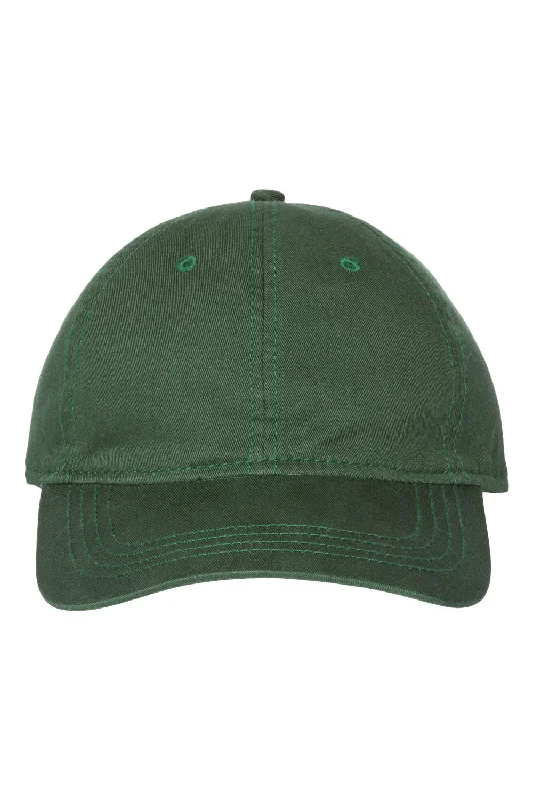 mens hats with chic colors-Cap America Mens Relaxed Adjustable Dad Hat - Forest Green