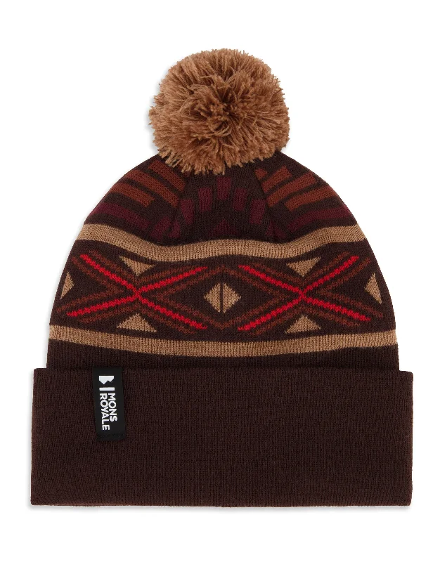 Beanies with cool logos-Mons Royale Pom Pom Beanie