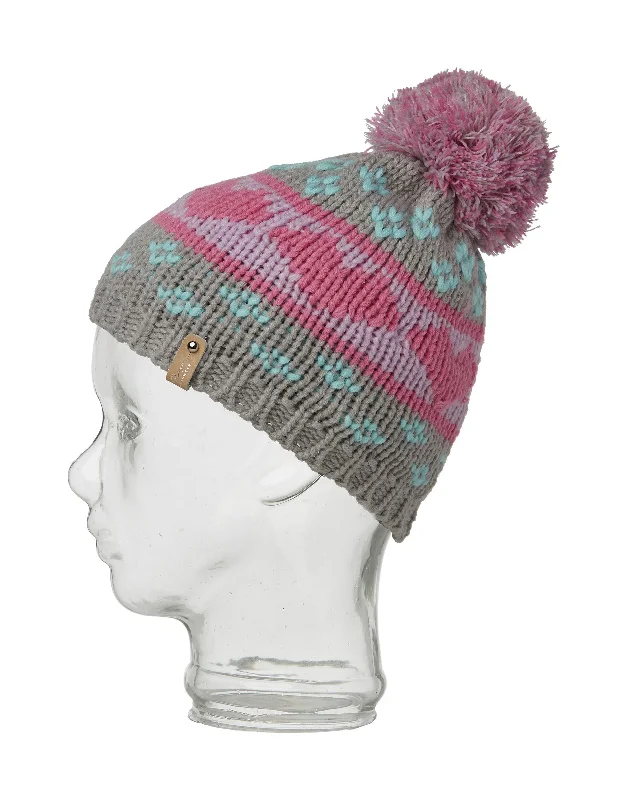 Beanies with bold logos-Rojo Wild Heart Girls Beanie